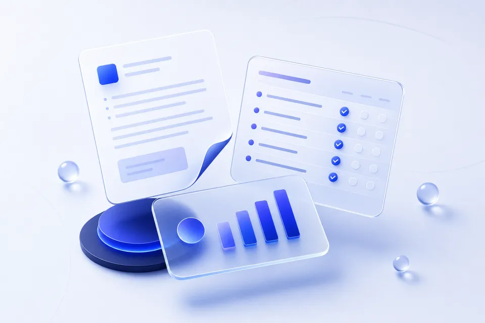 Abstract graphic representing the Interview Presentation Generator